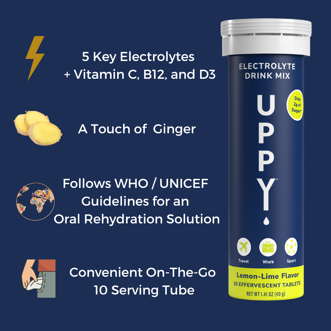 Uppy! Original Electrolyte Tablets 1 Tube – Jet Lag & Daily Hydration