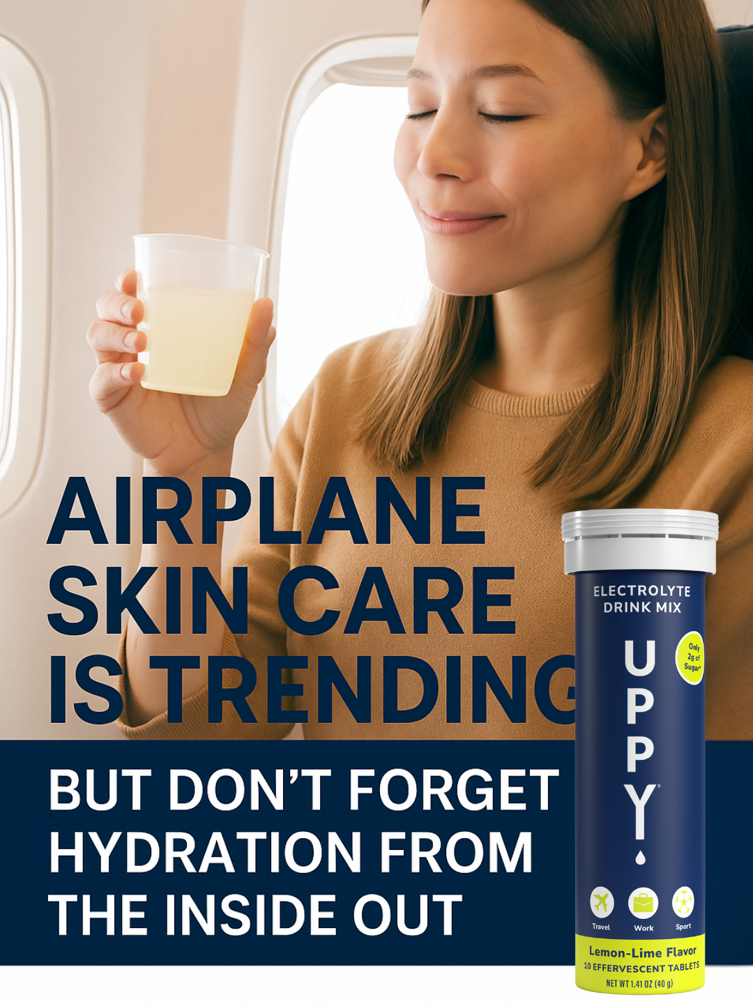 Airplane Skin Care is Trending — But True Radiance Starts with Hydration from the Inside Out ✈️💧