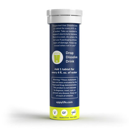 Uppy! Original Electrolyte Tablets 1 Tube – Jet Lag & Daily Hydration