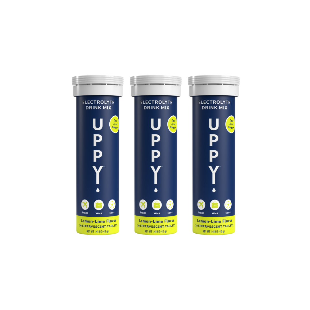 Uppy! Original Electrolyte Tablets 3-Pack – Jet Lag & Daily Hydration