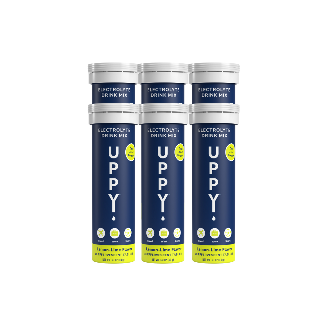 Uppy! Original Electrolyte Tablets 6-Pack – Jet Lag & Daily Hydration