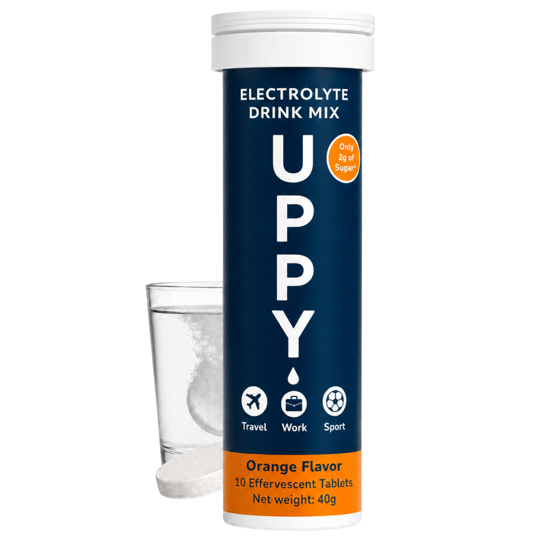 Uppy! Electrolyte Hydration Drink Mix Tablets, 10 Count – Jet Lag & Daily Hydration
