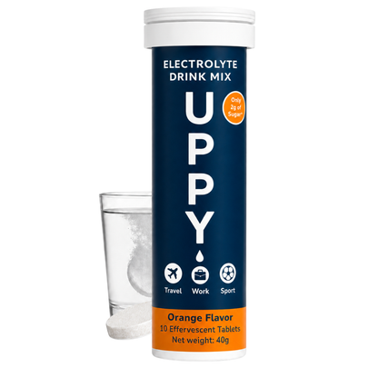 Uppy! Electrolyte Hydration Drink Mix Tablets, 10 Count – Jet Lag & Daily Hydration
