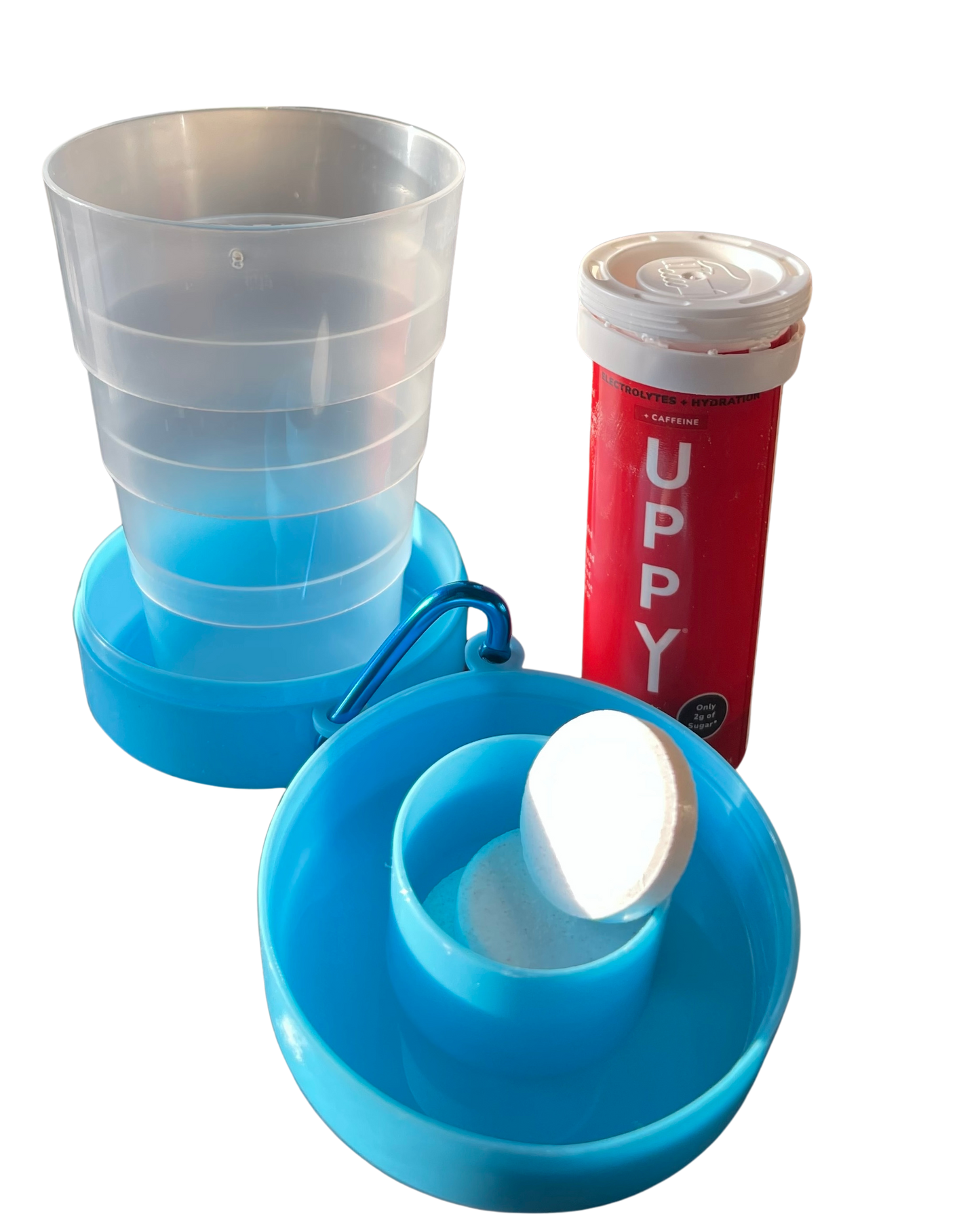 Uppy! On-The-Go Cup with Effervescent Tablet Holder