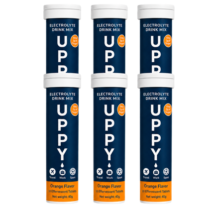 Uppy! Electrolyte Hydration Drink Mix Tablets, 60 Count – Jet Lag & Daily Hydration
